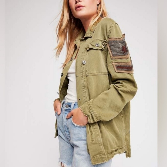 FREE PEOPLE Military Shirt Jacket - Picture 7 of 9